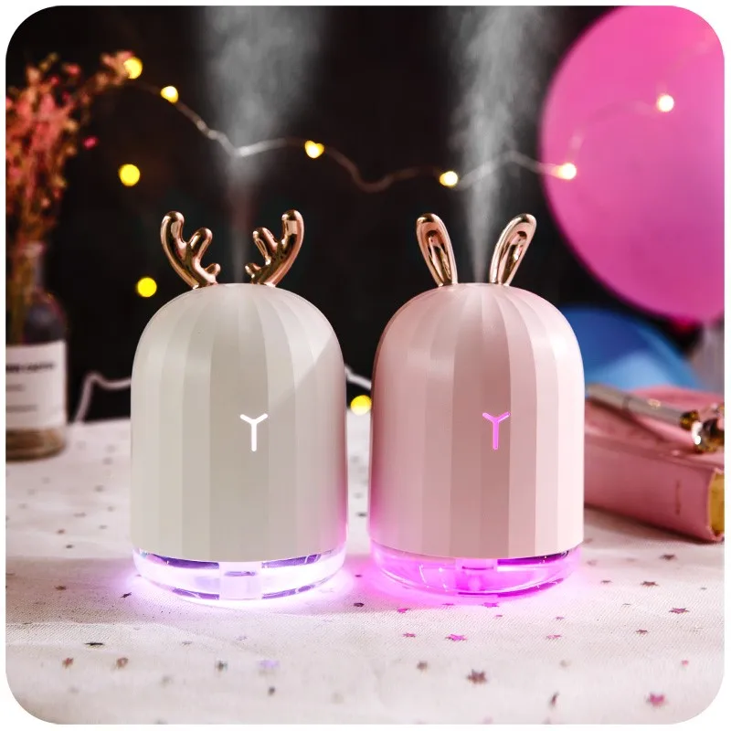 

220ML Ultrasonic Air Humidifier Aroma Essential Oil Diffuser for Home Car USB Fogger Mist with LED Light Lamp
