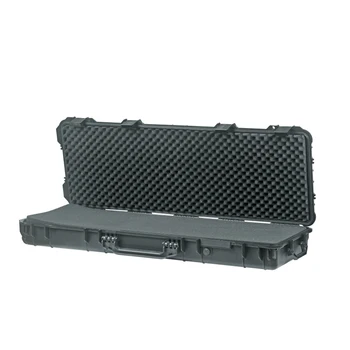

SQ6063 Long size 1066*343*133mm plastic gun case with full pick pluck foam inside
