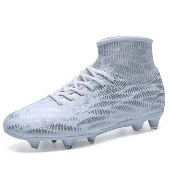 

Ankle High Tops Soccer Boots For Men Football Boots Cleats & Short Spikes Men's Football Shoes Sneakers outdoor Turf Futsal