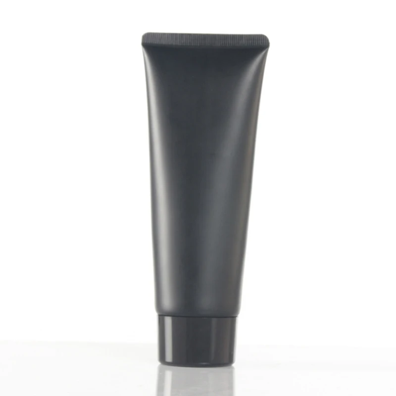 

Empty Portable Travel Tubes Squeeze Cosmetic Containers Cream Lotion Plastic Bottles 100ml Black Cosmetic Refillable Bottles
