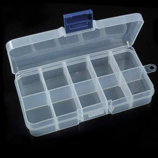 LOULEUR 7 Slots 13.2*6.8*2.3cm Plastic Jewelry Tool Box Storage Case Craft Organizer Beads Diy Jewelry Making Packaging Box