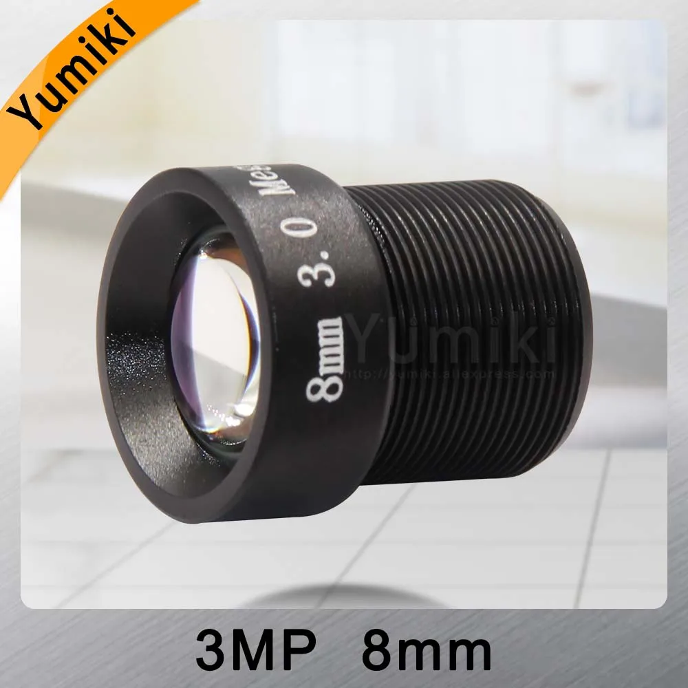 Yumiki 3 0 мегапикселей M12 MTV 8 мм 3MP HD CCTV объектив ИК камеры безопасности с