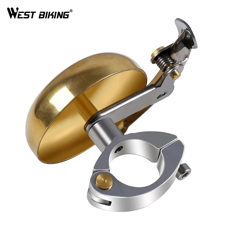 WEST BIKING Винтаж обыкновенные колокол для велосипеда звучанием обеспечивает