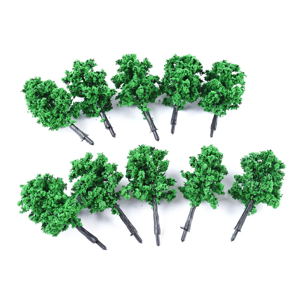 

10Pcs Model Trees Train Scenery Landscape Train Railway Mini Layout Architectural Model Supplies Building Kits Toys for Children