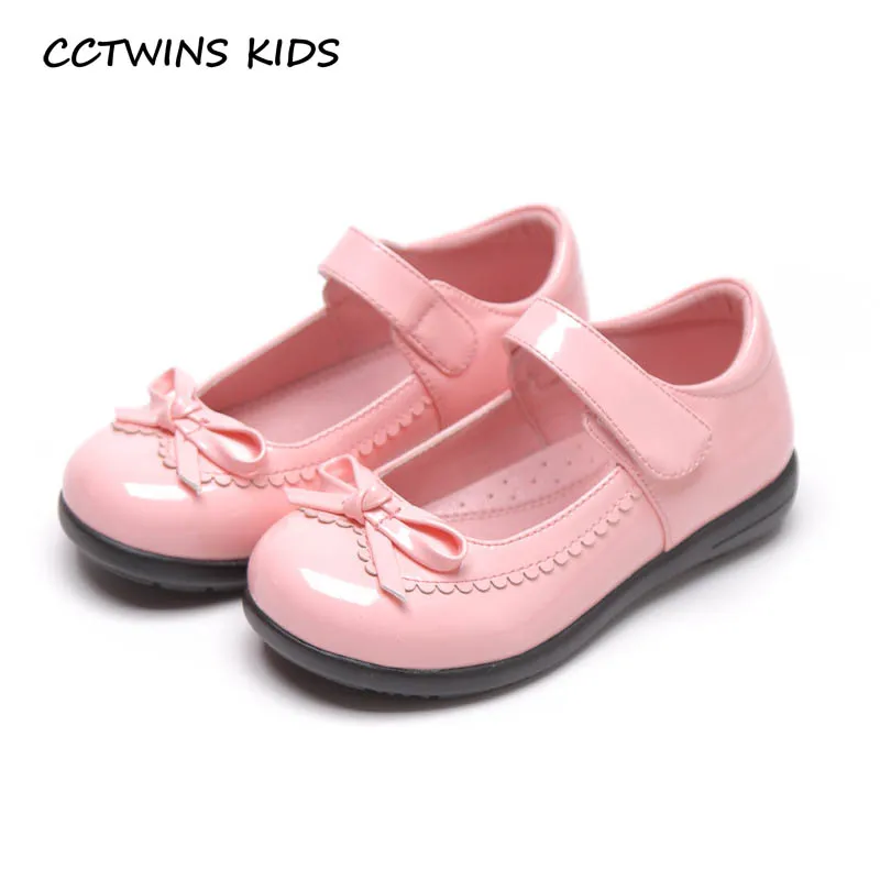 

CCTWINS Kids Shoes 2019 Autumn Baby Pu Leather Shoes Girls Casual Breathable Flats Children Brand Black Shoes Mary Jane GM23981