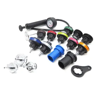 

18pcs Universal Radiator Pressure Tester and Water Tank Leak Detector Car Cooling System Kit Car Diagnostic Tools