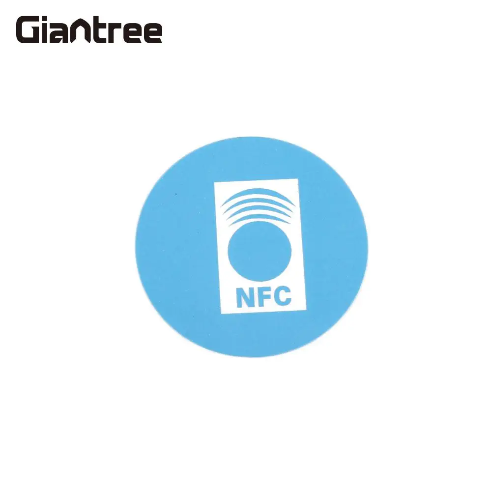 

10pcs 13.56MHZ NFC Sticker Access Control Smart RFID Card Tag 3.0M Gule Label