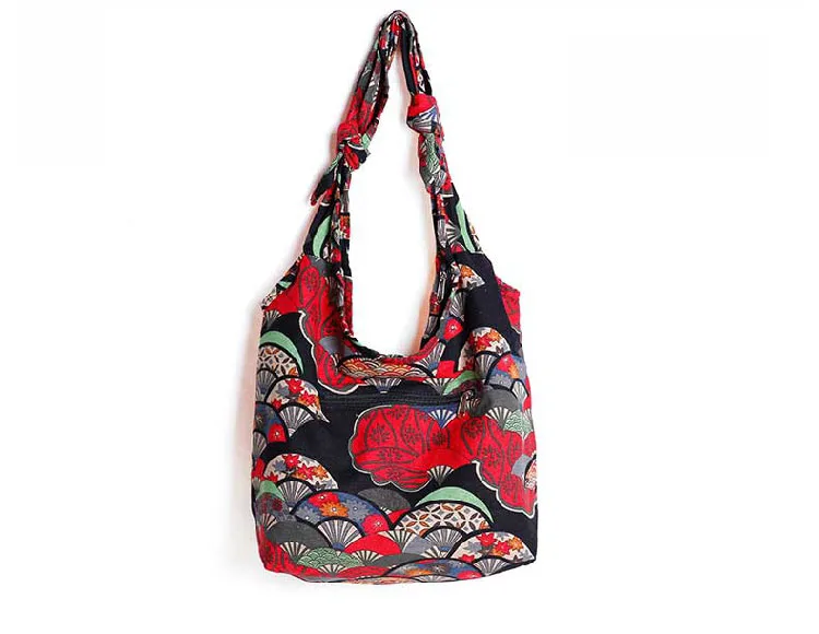 women handbag Large Bohemian Hippie Cloth Crossbody Shoulder Bag Adjustable Strap (12)