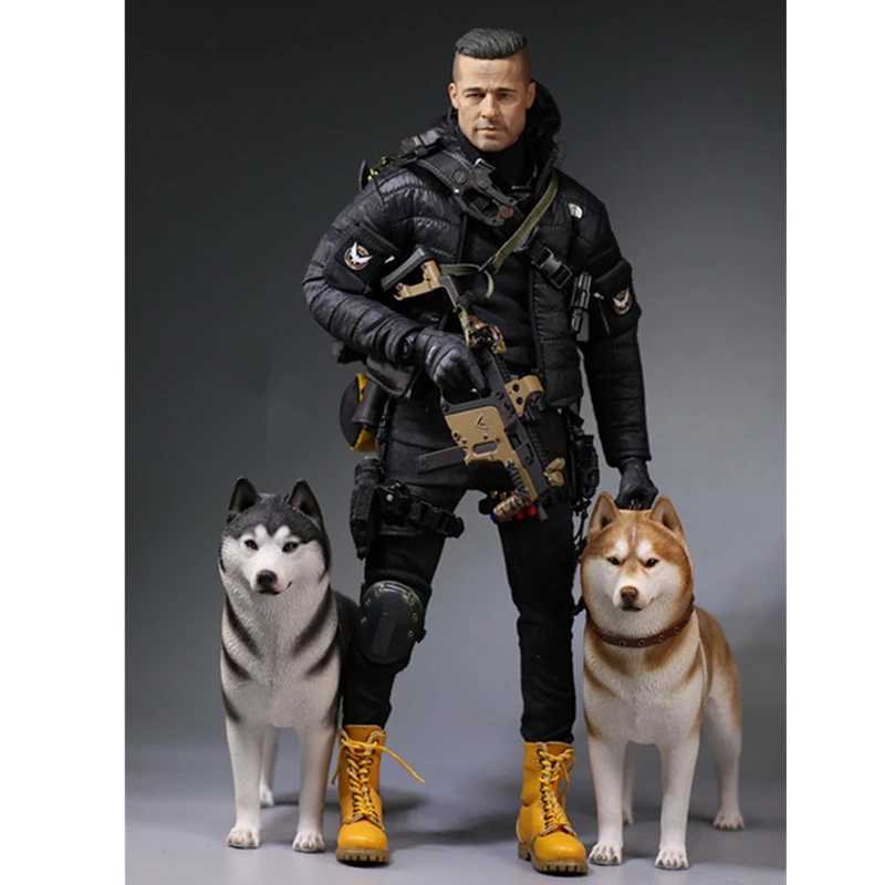 siberian husky statue