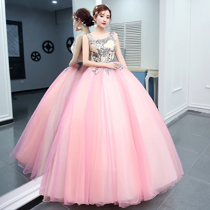 Бандажное платье Vestidos De 15 Anos Бальные розовые сетчатые платья Элегантное платье принцессы с бантом для девочек бальное платье для светской девушки с открытой спиной под заказ