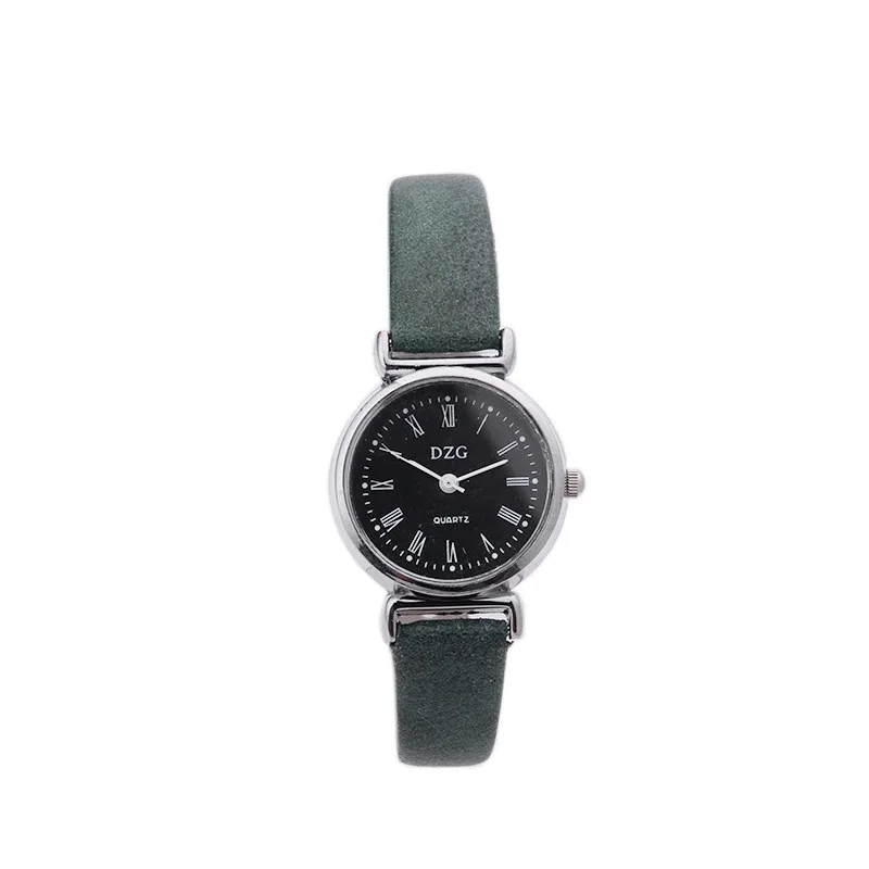 

Top quality Korean version stainless steel ladies' watches simple leisure retro Rome figures leather quartz wristwatches