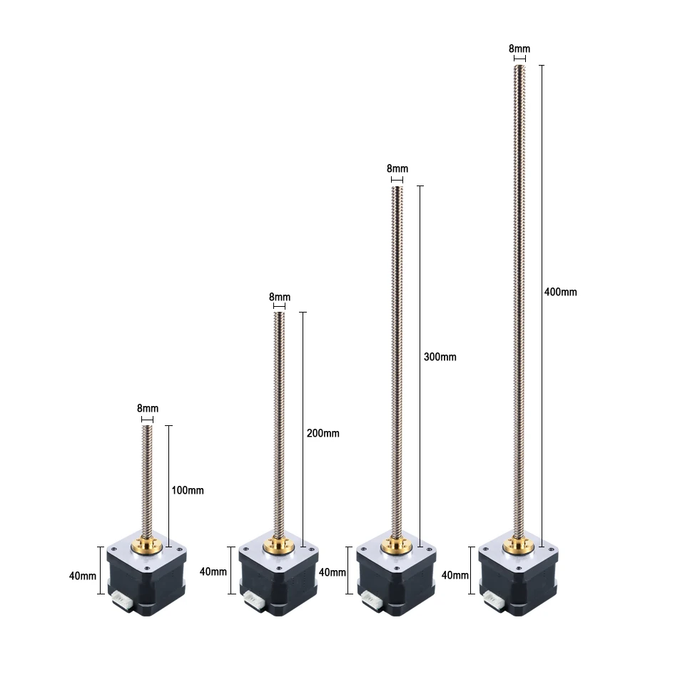 42 Шаговый двигатель Nema17 шаговый двигатель с T8 винт 4-свинец 400 мм 1.7A 42 Шаговый двигатель для ЧПУ XYZ 3d принтер гравировальный станок