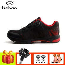 TIEBAO, обувь для велоспорта, женские и мужские кроссовки для горного велосипеда, самозакрывающаяся обувь для езды на велосипеде, bicicleta triatlon SPD, обувь для педалей