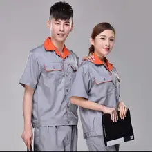 S-4XL! защитная одежда комплект с коротким рукавом износостойкая Мужская и Женская рабочая одежда с коротким рукавом Высококачественная Мужская одежда