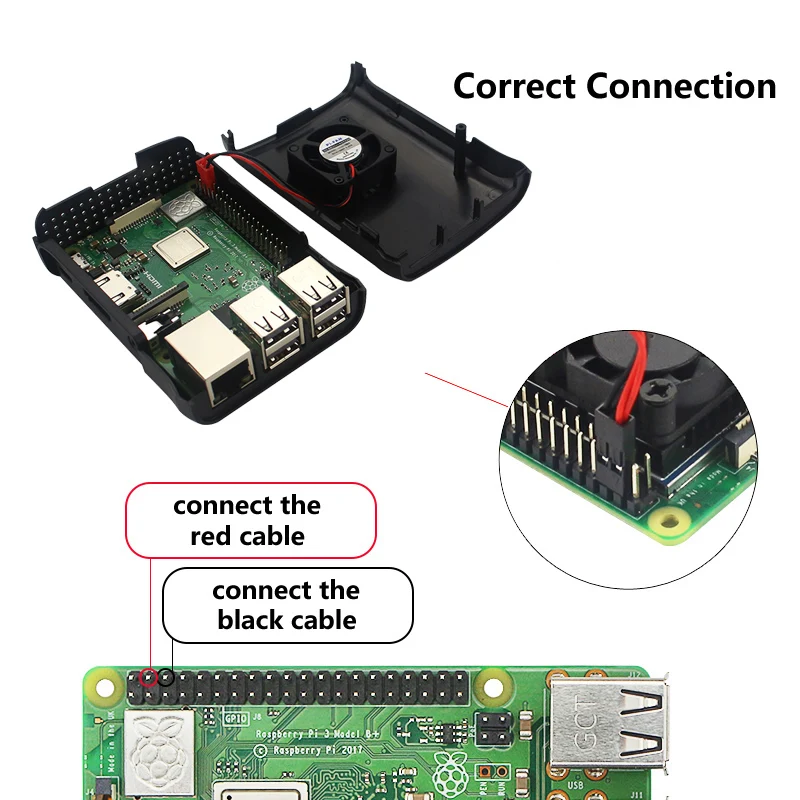 Для Raspberry Pi 3 ABS Чехол черный белый прозрачный пластиковый корпус крышка+ вентилятор охлаждения для Raspberry Pi 3 Model B 3B Plus