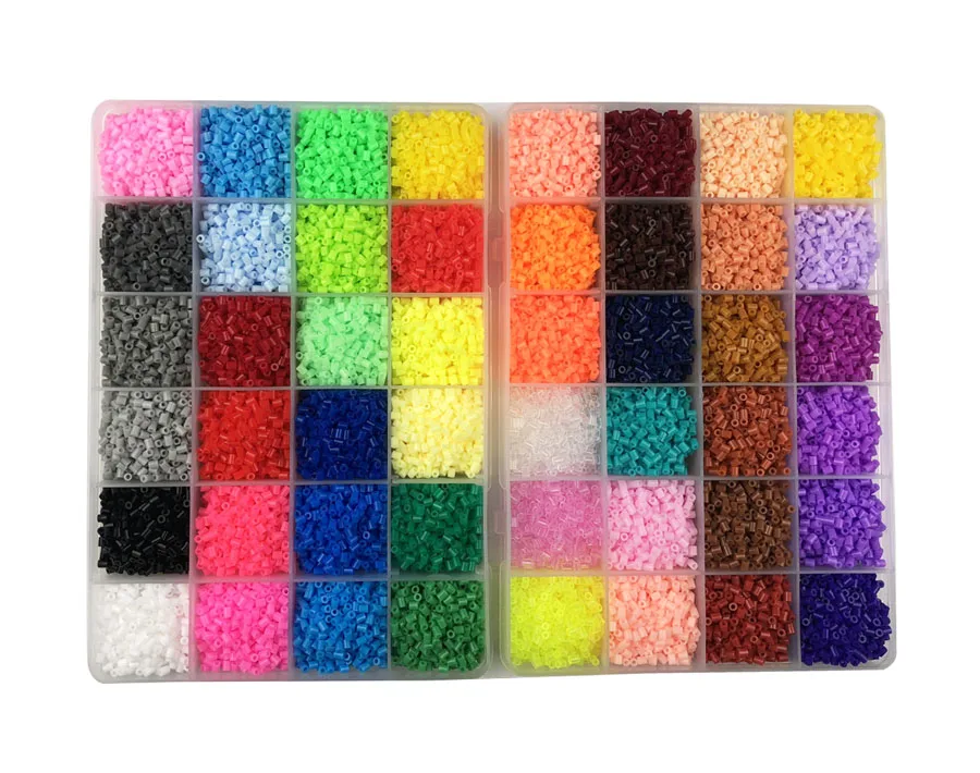 

48 Colors 26,000pcs 2.6mm Hama beads with Storage Box Kids Education Diy Toys 100% Quality Guarantee New Fuse diy toy