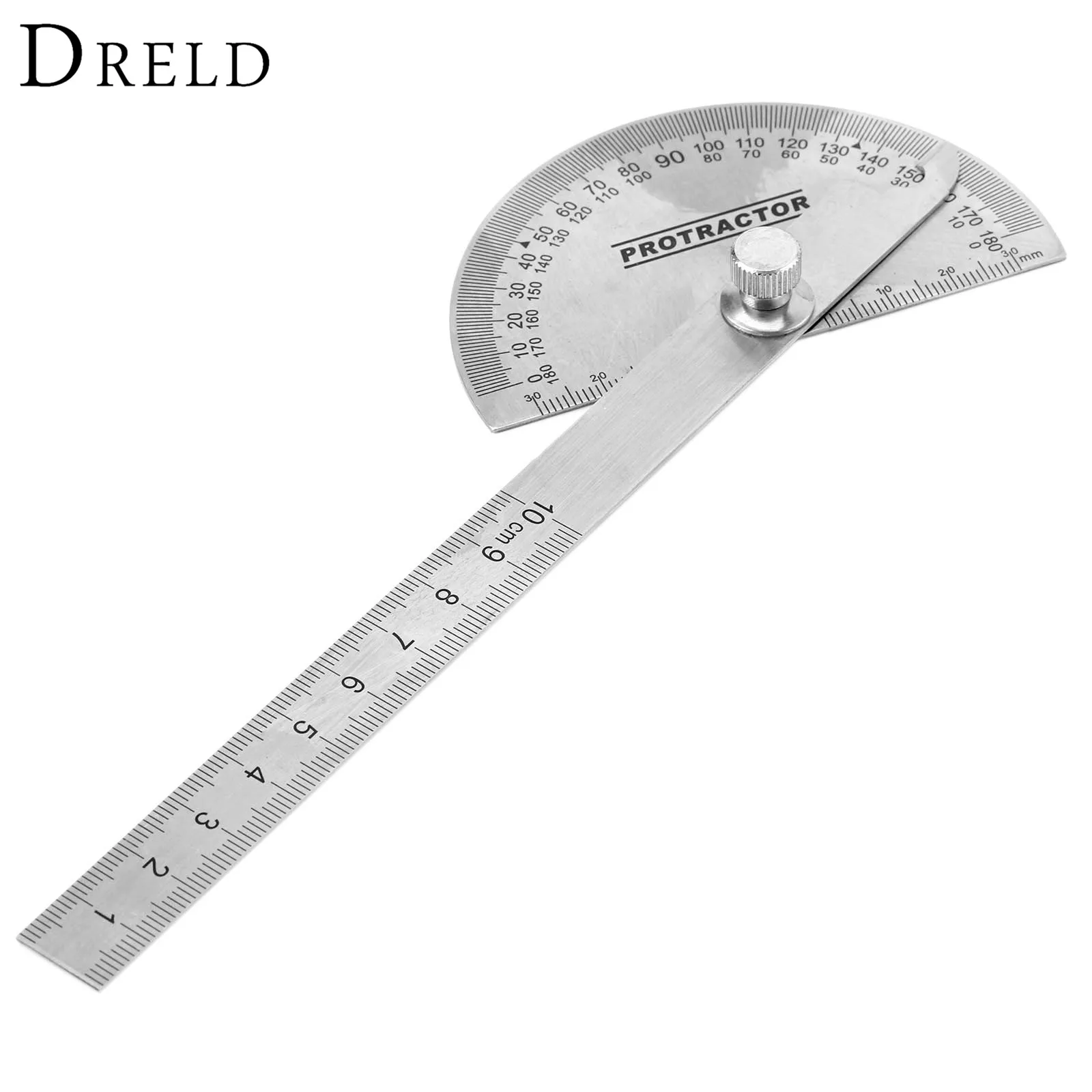 DRELD Нержавеющая сталь 180 градусов транспортир Angle Finder поворотный измерительные