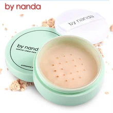 Полупрозрачная прессованная свободная Пудра со спонжем База под макияж лица основа водонепроницаемая отделка кожи JIU55