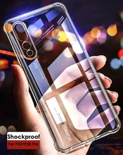 

Anti Knock Shock Proof Trasparent Silicon Case For huawei p20 pro case Clear Phone 360 Protective Cover For Huawei P20 Case