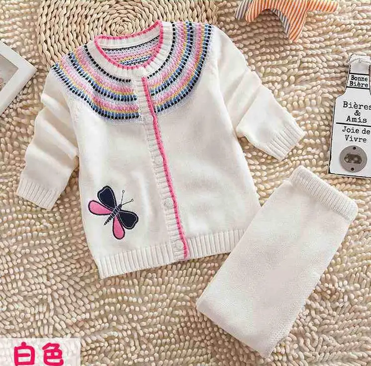

Very beautiful baby sweater suits, and 3D butterfly embroidery.