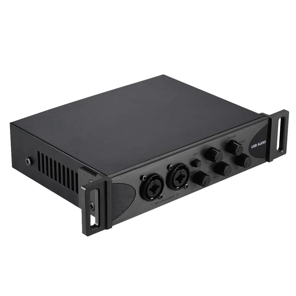 

Professional USB Audio Interface Audio Mixer Sound Card Network Online Singing Device with USB Cable for Recording Studio DJs