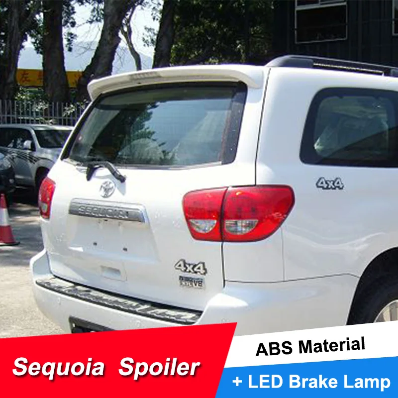 JNCFORURC крышка багажника на заднюю крышу автомобиля Спойлер для Toyota Sequoia 2003-2015