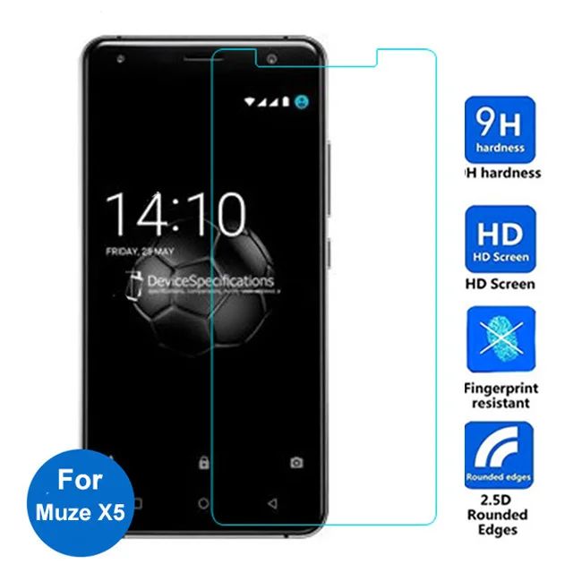 

2PCS For Prestigio Muze X5 Lte Tempered Glass Screen Protector 9H Safety Protective Film For Psp 5518 on X 5 PSP5518DUO PSP5518