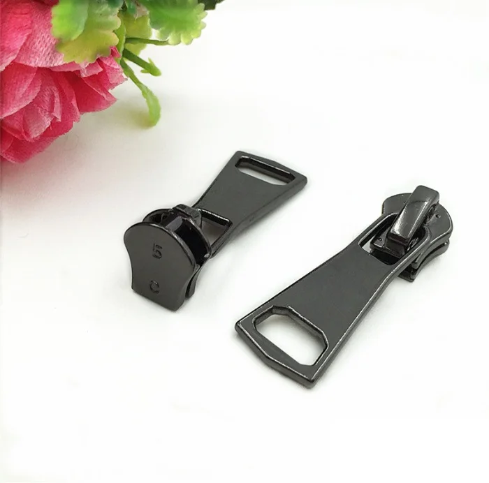 3# 5# 8# 10# fashion slider for metal zipper repair bags clothing tent zipper puller 10pcs black silver gold garment accessories
