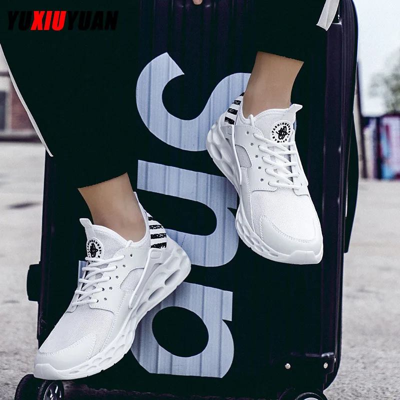 

2019 New Casual Mesh Breathable Wear Resistant Sport Running Shoes Fashion Men Ultralight Lace-Up Outdoor Sneakers