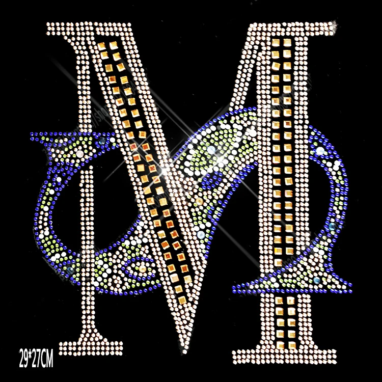 

5 pc/lot Letter SM hotfix rhinestones, heat transfer design iron on motifs,rhinestone for garment,T-shirt