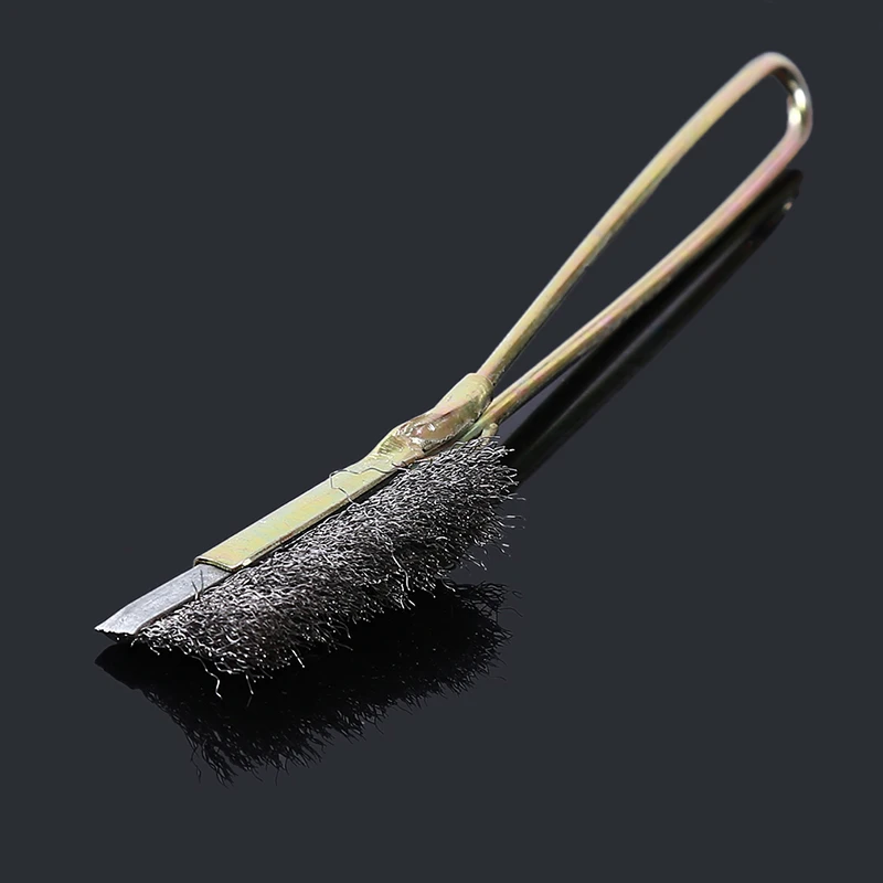 Straight brush B Проволочная щетка из нержавеющей стали удаляет щетки для ржавчины мини чистящие полировальные щетки щетка для чистки раковины сковорода чайник для плиты - Цвет: Straight brush B