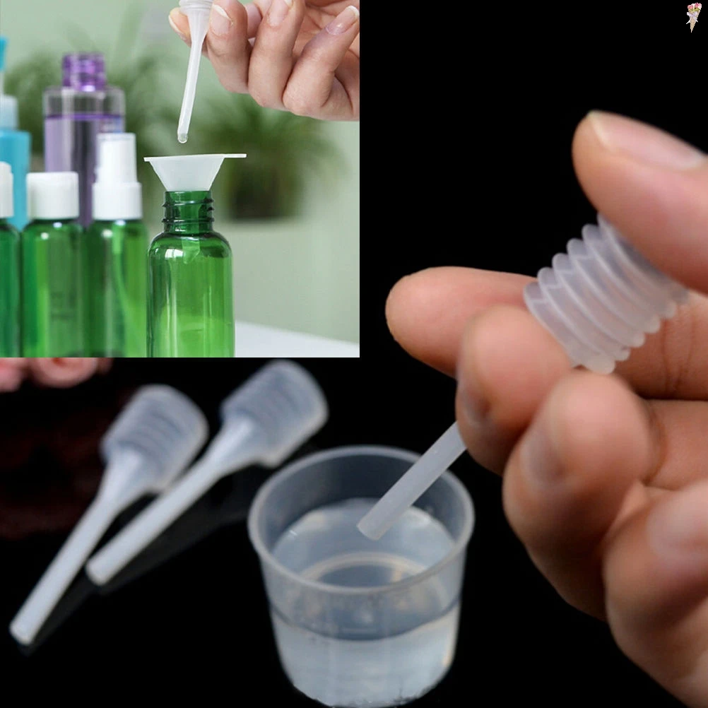 

10 Pcs/lot 64mm Plastic For Perfume Diffuser Bottle Mini Liquid Oil Dropper Lab Laboratory Supply Wholesale