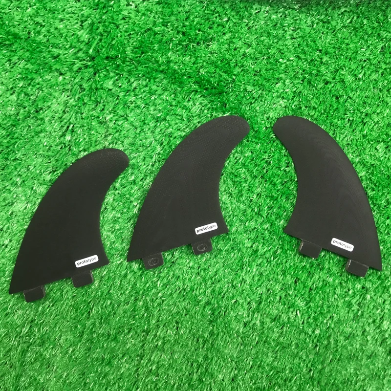 Shortboard Fins Handmade FCS Black Fiberglass Tint Surf Board Fins