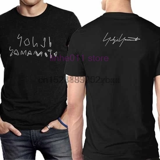 

T Shirt Two Sides Yamamoto Tee New Men T-shirt Size S to 3xl Cool Mens T Shirt