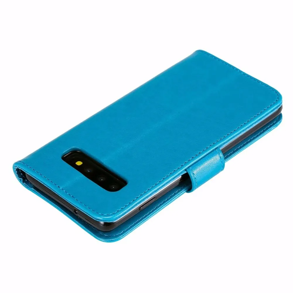 20 шт./лот Сова тиснение 3 карты кожаный чехол для телефона для Samsung Galaxy S6 S7 edge S8 S9 plus S10 S10 lite plus shell