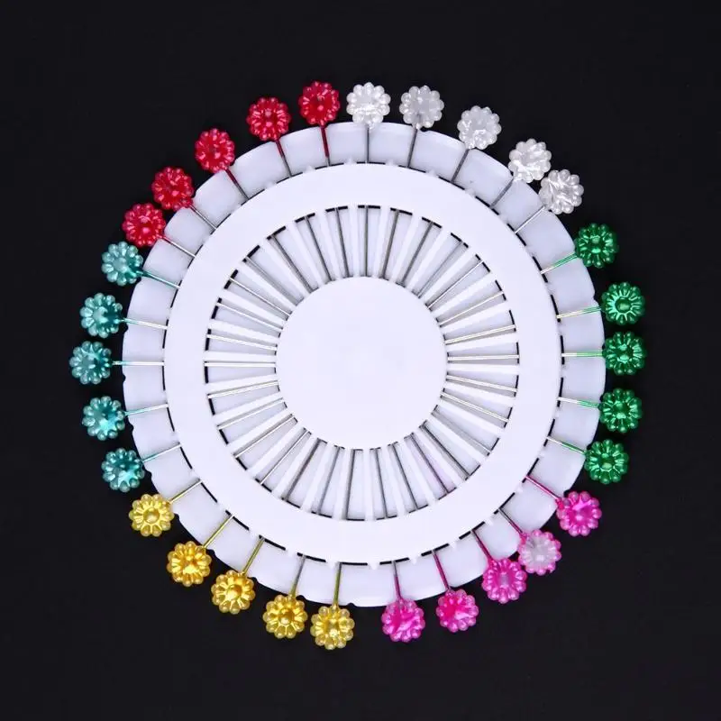 30pcs/plate Colorful Pins Wedding Corsage Sewing for DIY Jewelry Components