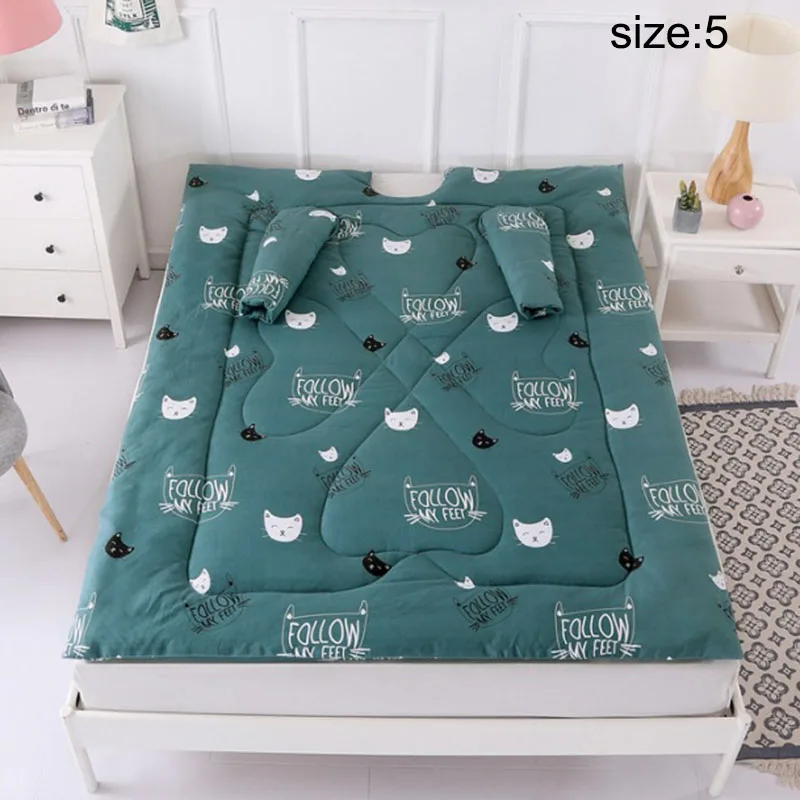 

Lazy Quilt 47 x 59 inch Washable Warm Thick Comforter with Sleeve Winter Duvet J2Y