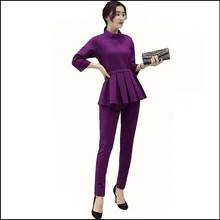 Women Casual Pant Suits 2016 Spring Brand New Ladies Half Sleeve Elegant 2 Piece Set Women