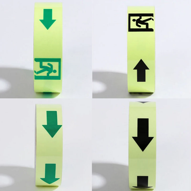 5CM X 5M Glow Tape Self-adhesive Sticker Removable Luminous Tape Fluorescent Glowing Dark Striking Warning Tape
