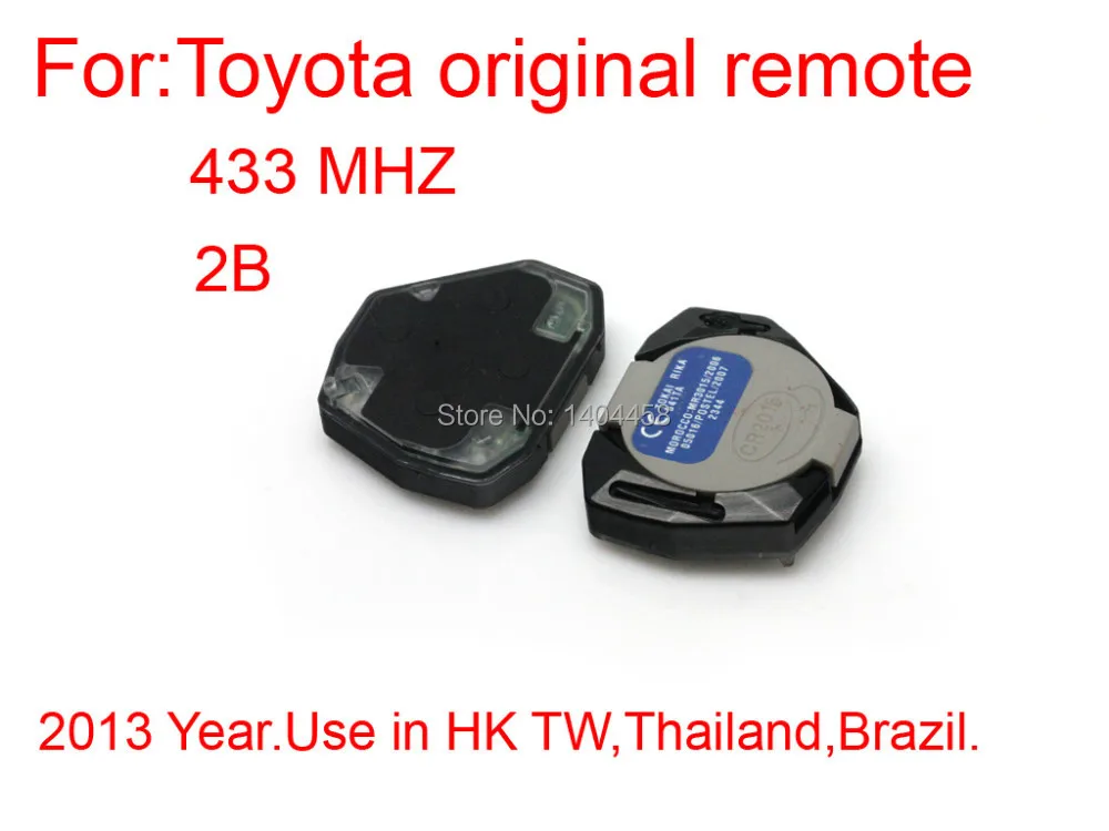 Высокое качество для Toyota дистанционный интерьер 2 кнопки 433 МГц