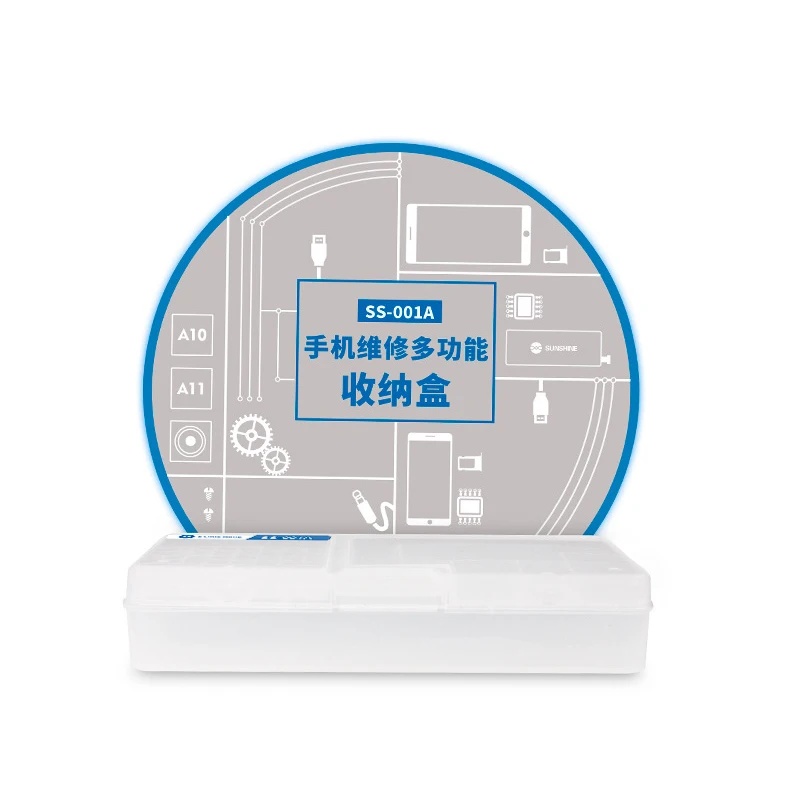 SUNSHINE SS-001A коробка для хранения многофункциональный телефон ЖК-экран материнская плата микросхема запчасти органайзер для ремонта телефона коробка для хранения