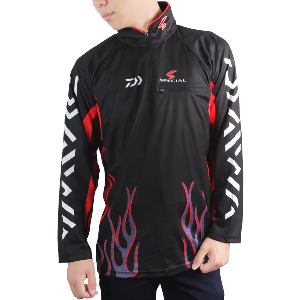 DAIWA одежда для рыбалки Camisa Pesca UV UPF> 50 Breathale солнцезащитный крем Быстросохнущий анти-УФ уличная спортивная одежда Рубашки с длинным рукавом