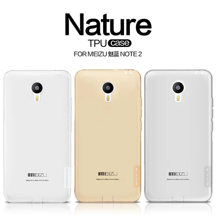 

Original Nilkin TPU 0.6mm Ultra thin Phone Cases for Meizu M2 Note Meilan Note 2 Silicone Cover Case with Retail Package
