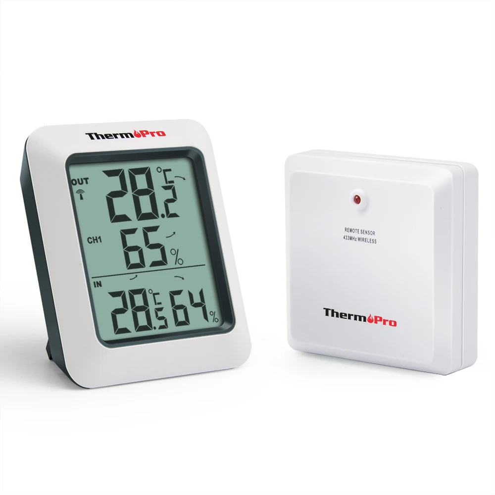 ThermoPro TP60 60M Wireless Digital Hygrometer Indoor ...