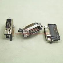 10 шт./партия) DB26 3 ряда покрытие Glod черный параллельный порт 26Pin D Sub Мужской 26 способ PCB 90 градусов разъем SVGA VGA адаптер