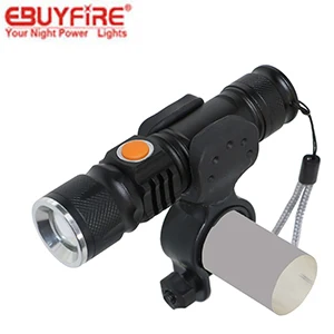 Flash Deal USB Bike Light Front LED torch Bicycle Alarm Taillight Waterproof Built-in Battery Headlight 0