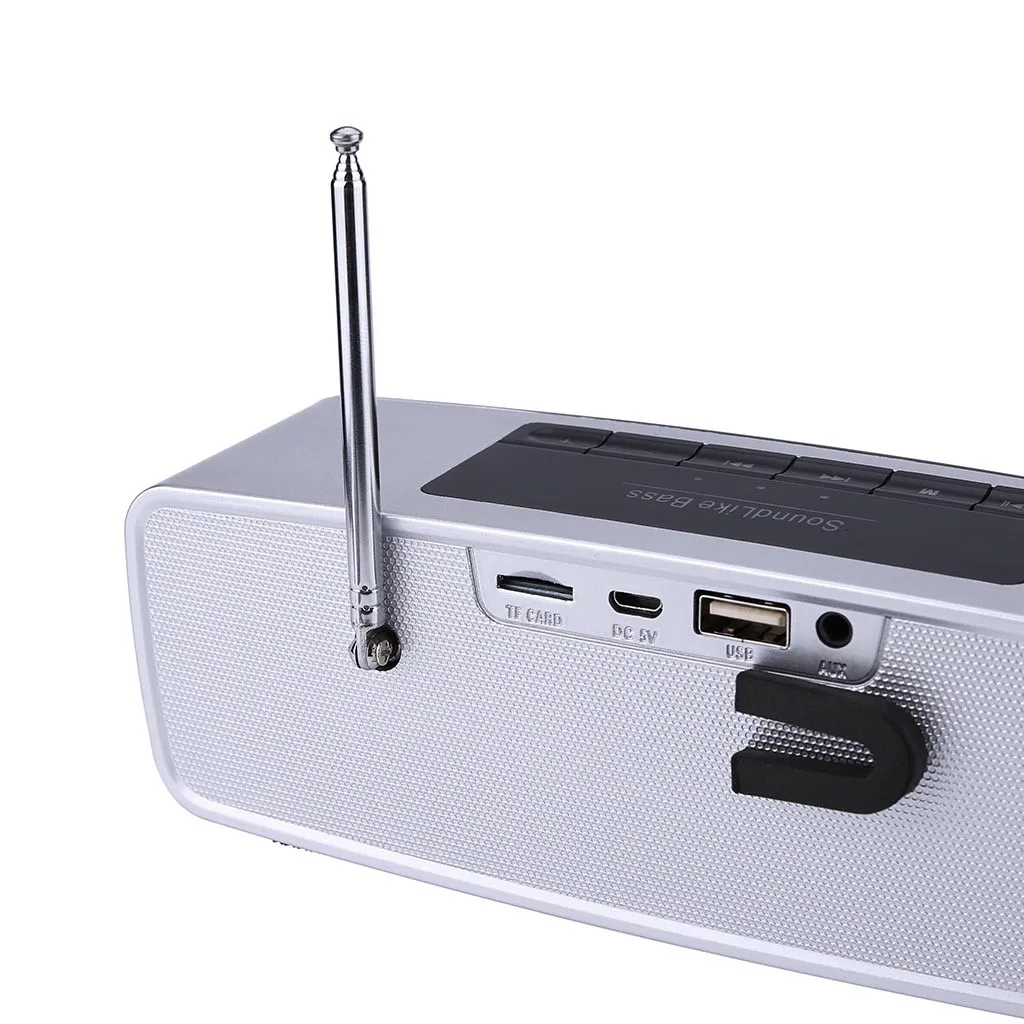 Bluetooth Динамик fm радио Led Портативный беспроводной мини динамик плеер USB Fm Mp3 музыка