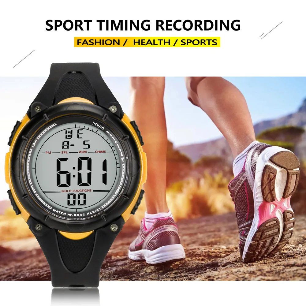 Luxury Men Analog Digital Military clock Sport LED Waterproof Wrist