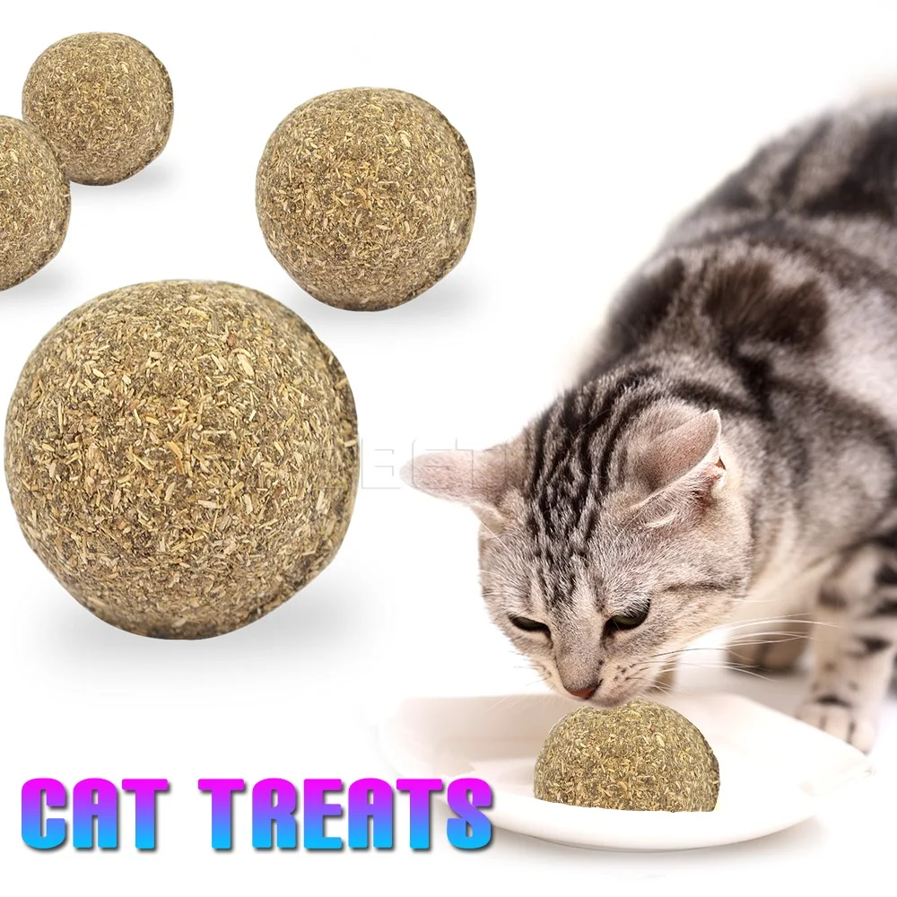 Cat Toy Natural Catnip Treat Ball Favor Home Chasing Toys Healthy Safe
