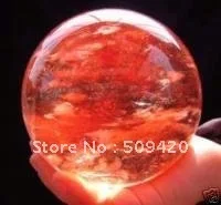 

fast ShippingRARE NATURE CHERRY RED QUARTZ CRYSTAL SPHERE BALL 80MM
